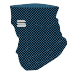 тёплая бандана Sportful Thermal XC Neck warmer серо-голубая с чёрным
